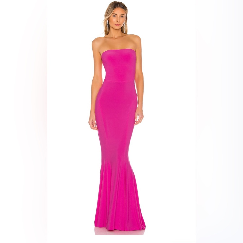 Norma Kamali X REVOLVE Strapless Fishtail Gown (Small)